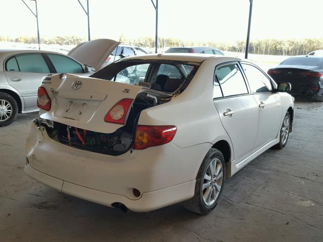 1NXBU40E39Z029798 - 2009 TOYOTA COROLLA BA WHITE photo 4