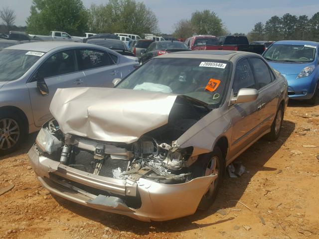 1HGCG1657YA092913 - 2000 HONDA ACCORD EX GOLD photo 2