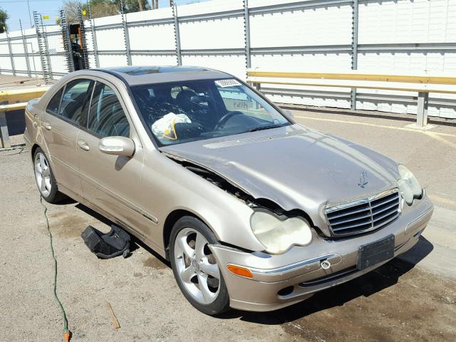 WDBRF40J04F502384 - 2004 MERCEDES-BENZ C 230K SPO GOLD photo 1