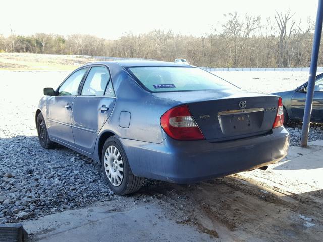 4T1BE32K13U692708 - 2003 TOYOTA CAMRY LE BLUE photo 3