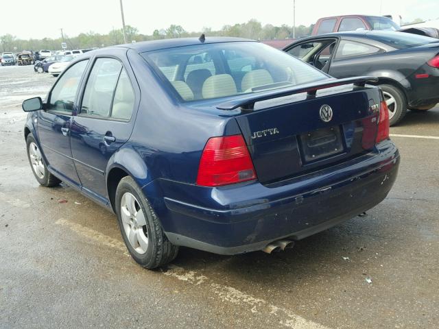 3VWSE69M73M109993 - 2003 VOLKSWAGEN JETTA GLS BLUE photo 3