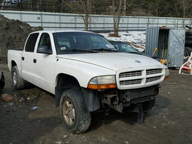 1B7GG2AXX1S200164 - 2001 DODGE DAKOTA QUA WHITE photo 1