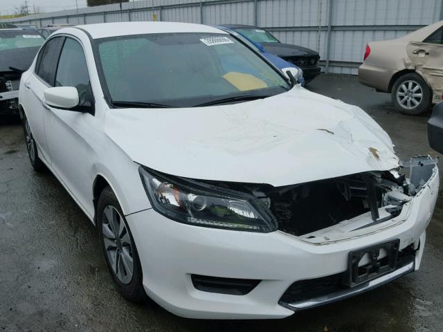 1HGCR2F33EA182649 - 2014 HONDA ACCORD LX WHITE photo 1