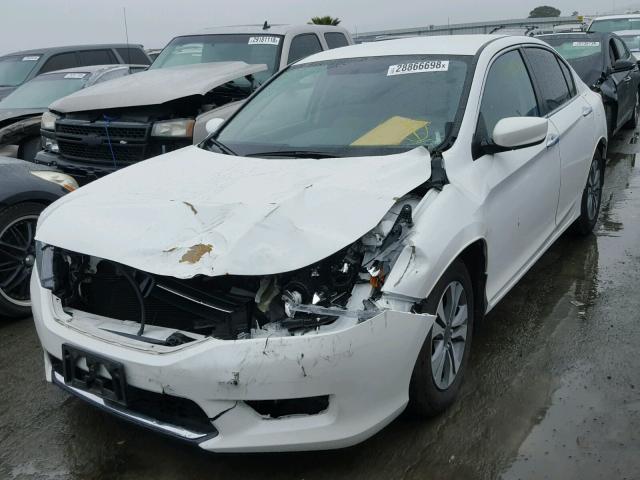 1HGCR2F33EA182649 - 2014 HONDA ACCORD LX WHITE photo 2