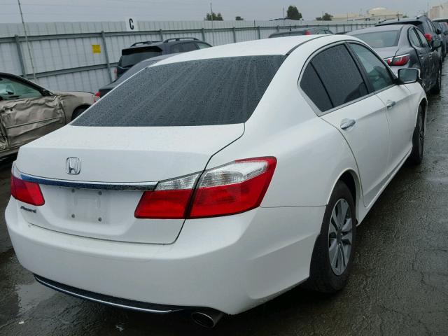 1HGCR2F33EA182649 - 2014 HONDA ACCORD LX WHITE photo 4