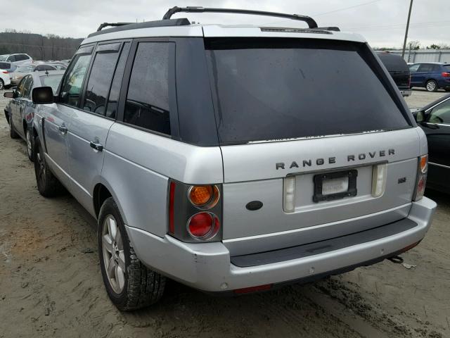 SALME11434A156634 - 2004 LAND ROVER RANGE ROVE SILVER photo 3