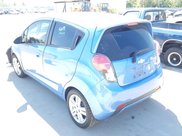 KL8CA6S92EC566541 - 2014 CHEVROLET SPARK LS BLUE photo 3