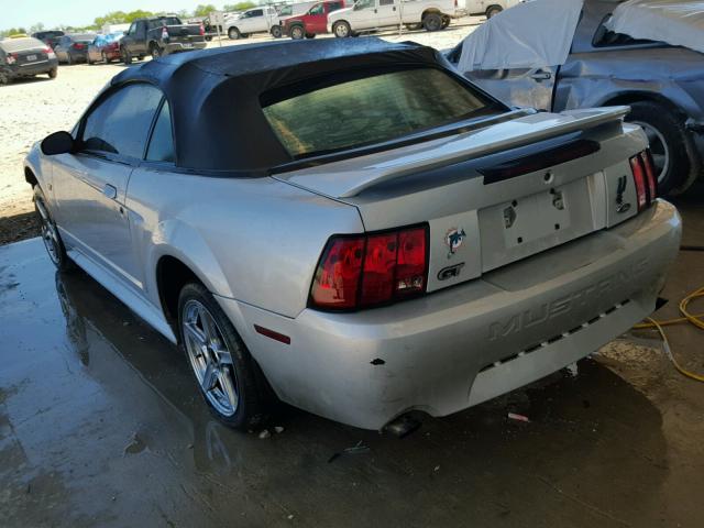1FAFP45X8YF308017 - 2000 FORD MUSTANG GT SILVER photo 3