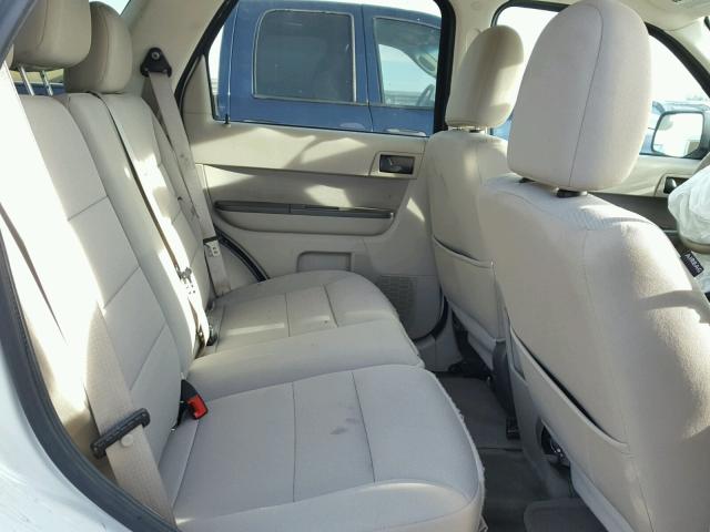 1FMCU5K39BKC06443 - 2011 FORD ESCAPE HYB WHITE photo 6