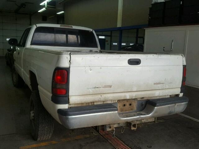 3B7KF23651G753457 - 2001 DODGE RAM 2500 WHITE photo 3