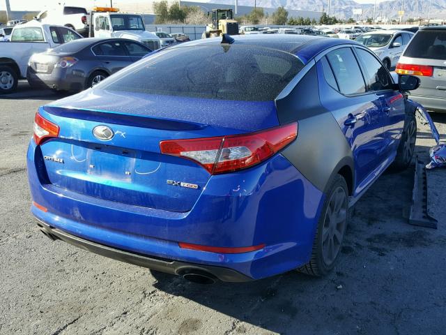 5XXGR4A63CG075163 - 2012 KIA OPTIMA SX BLUE photo 4