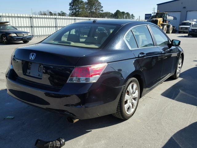 1HGCP26878A153113 - 2008 HONDA ACCORD EXL BLACK photo 4