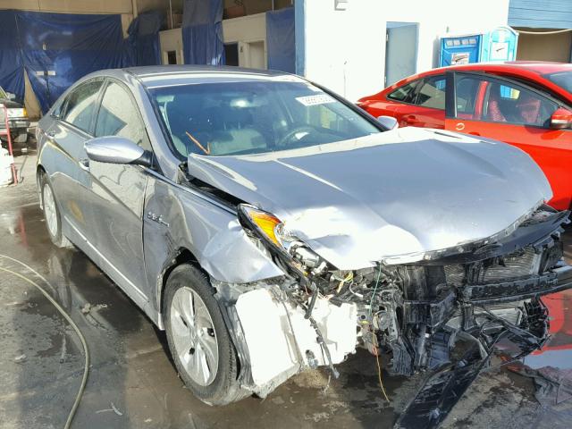 KMHEC4A44EA117311 - 2014 HYUNDAI SONATA HYB GRAY photo 1