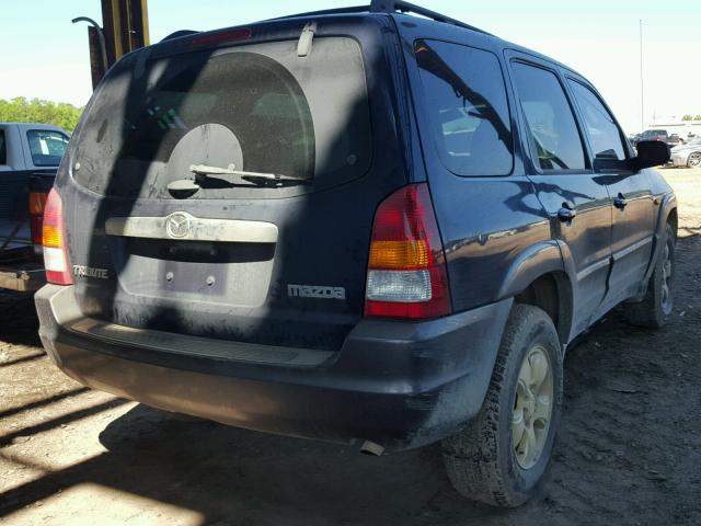 4F2YZ04143KM55051 - 2003 MAZDA TRIBUTE LX BLUE photo 4