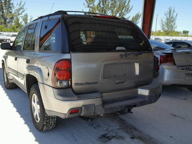 1GNDS13S722160552 - 2002 CHEVROLET TRAILBLAZE TAN photo 3