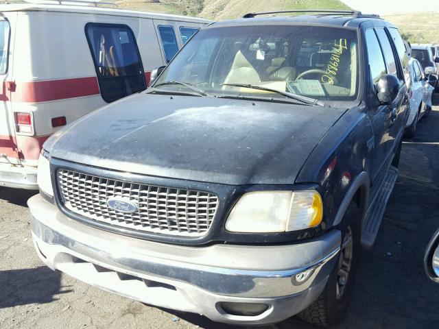 1FMRU17L0YLC38986 - 2000 FORD EXPEDITION BLACK photo 2