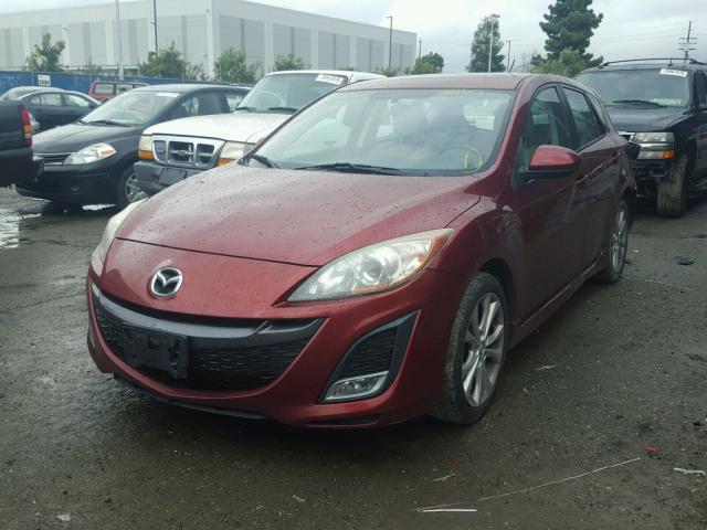 JM1BL1H69A1290300 - 2010 MAZDA 3 S BURGUNDY photo 2