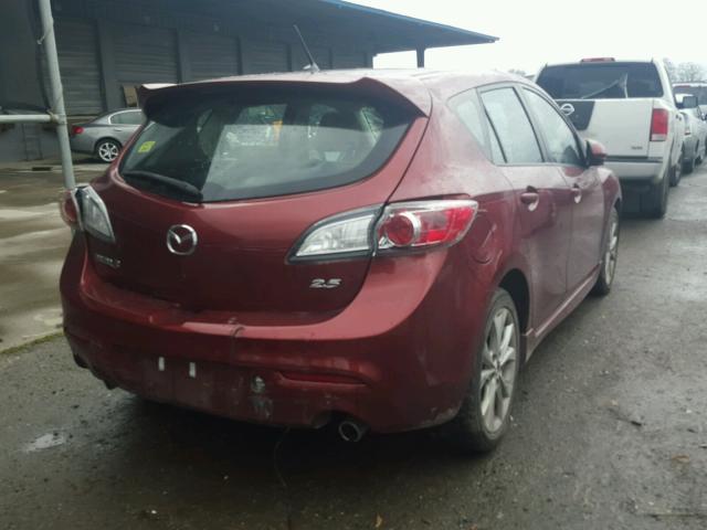 JM1BL1H69A1290300 - 2010 MAZDA 3 S BURGUNDY photo 4