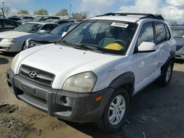 KM8JN12D06U361608 - 2006 HYUNDAI TUCSON GLS WHITE photo 2