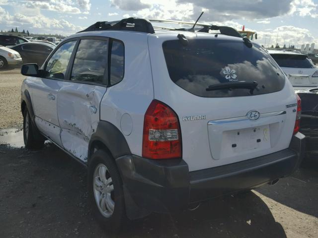 KM8JN12D06U361608 - 2006 HYUNDAI TUCSON GLS WHITE photo 3