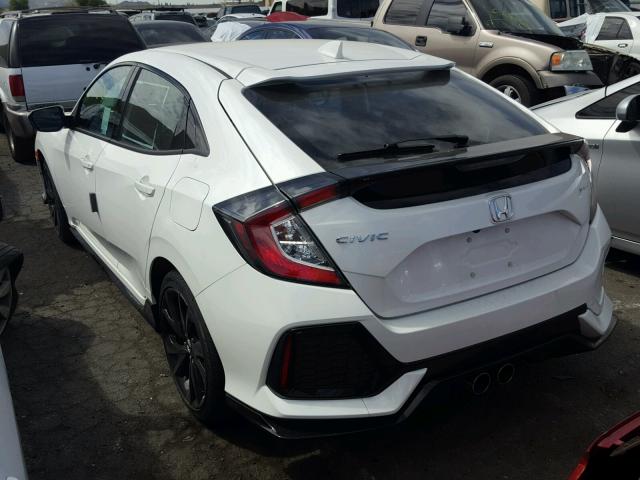 SHHFK7G42JU214799 - 2018 HONDA CIVIC SPOR WHITE photo 3