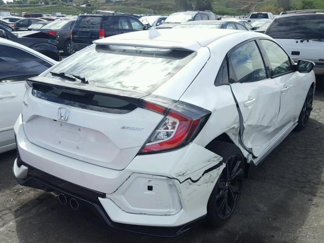 SHHFK7G42JU214799 - 2018 HONDA CIVIC SPOR WHITE photo 4