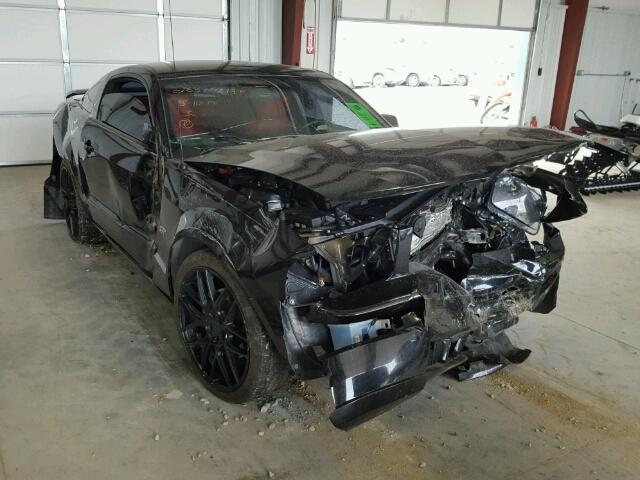 1ZVHT82H785141591 - 2008 FORD MUSTANG GT BLACK photo 1