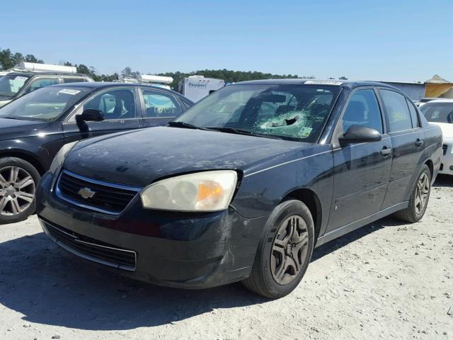 1G1ZS58N37F229352 - 2007 CHEVROLET MALIBU LS BLACK photo 2