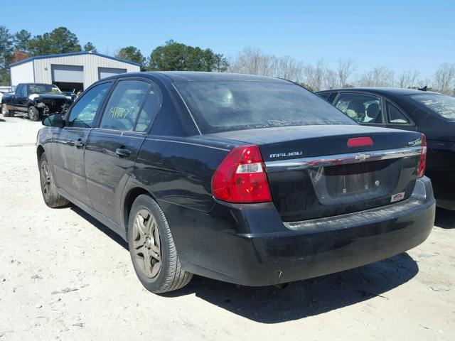 1G1ZS58N37F229352 - 2007 CHEVROLET MALIBU LS BLACK photo 3