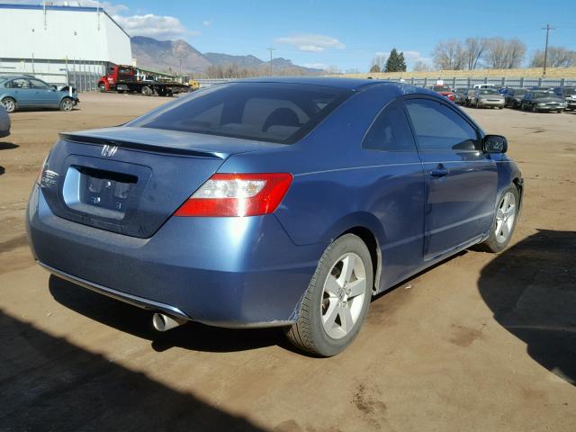 2HGFG12828H501222 - 2008 HONDA CIVIC EX 蓝色 照片 4