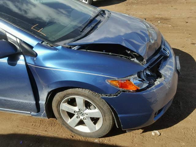 2HGFG12828H501222 - 2008 HONDA CIVIC EX 蓝色 照片 9