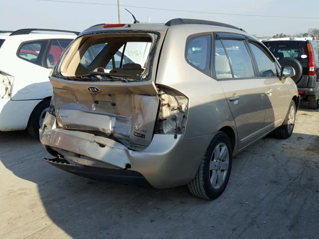 KNAFG526X87145339 - 2008 KIA RONDO LX GOLD photo 4