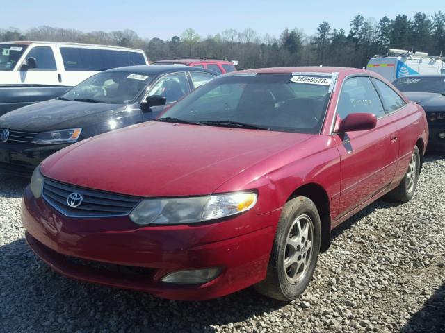 2T1CE22P42C009216 - 2002 TOYOTA CAMRY SOLA RED photo 2