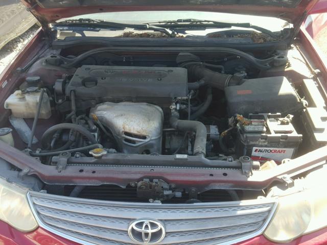 2T1CE22P42C009216 - 2002 TOYOTA CAMRY SOLA RED photo 7