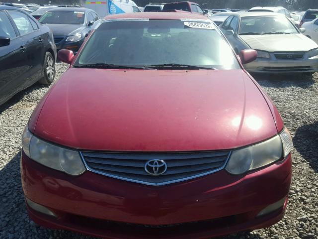 2T1CE22P42C009216 - 2002 TOYOTA CAMRY SOLA RED photo 9