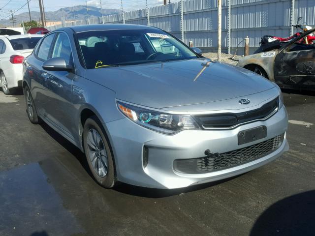 KNAGT4LE7H5011836 - 2017 KIA OPTIMA HYB SILVER photo 1