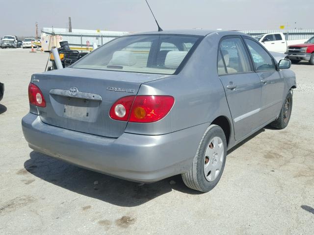 1NXBR32E83Z071643 - 2003 TOYOTA COROLLA CE SILVER photo 4