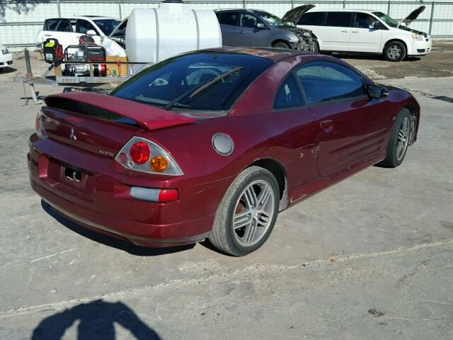 4A3AC74H23E160969 - 2003 MITSUBISHI ECLIPSE GT MAROON photo 4