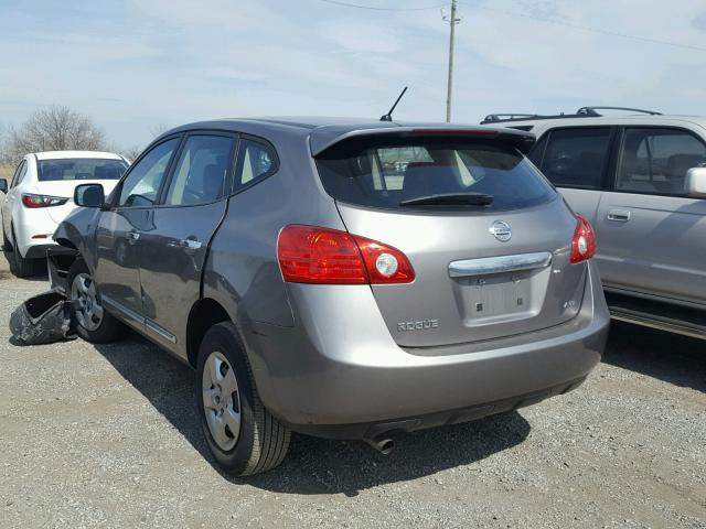 JN8AS5MV6DW147254 - 2013 NISSAN ROGUE S GRAY photo 3