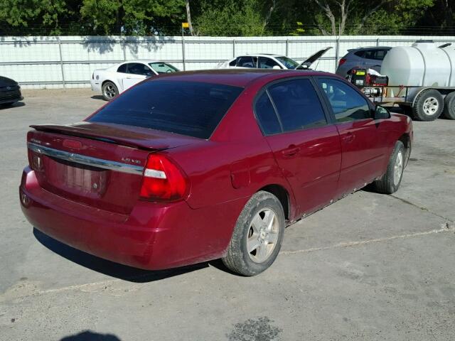 1G1ZT52835F226917 - 2005 CHEVROLET MALIBU LS MAROON photo 4