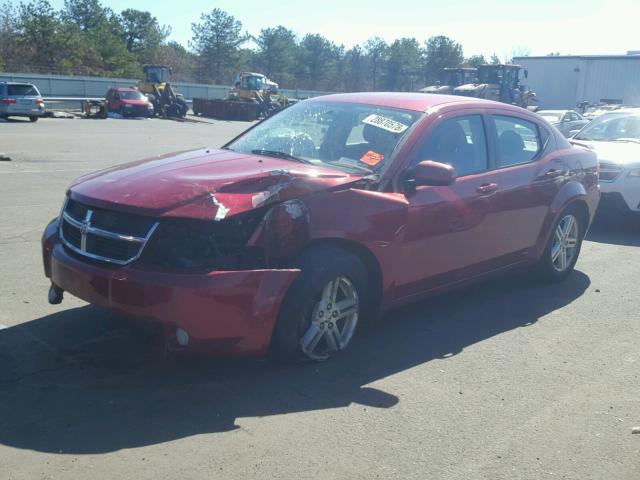 1B3LC56B29N562655 - 2009 DODGE AVENGER SX RED photo 2