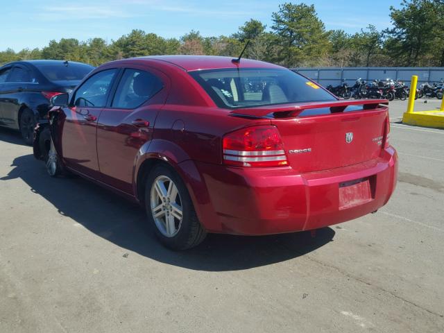 1B3LC56B29N562655 - 2009 DODGE AVENGER SX RED photo 3