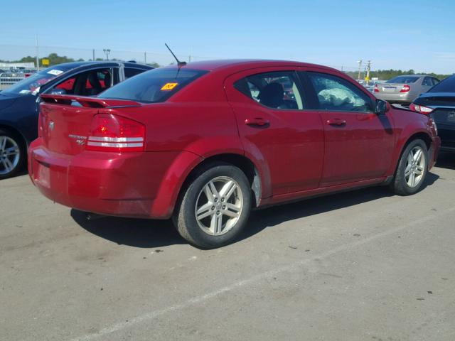 1B3LC56B29N562655 - 2009 DODGE AVENGER SX RED photo 4