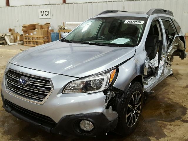 4S4BSBNC0G3259058 - 2016 SUBARU OUTBACK 2. SILVER photo 2