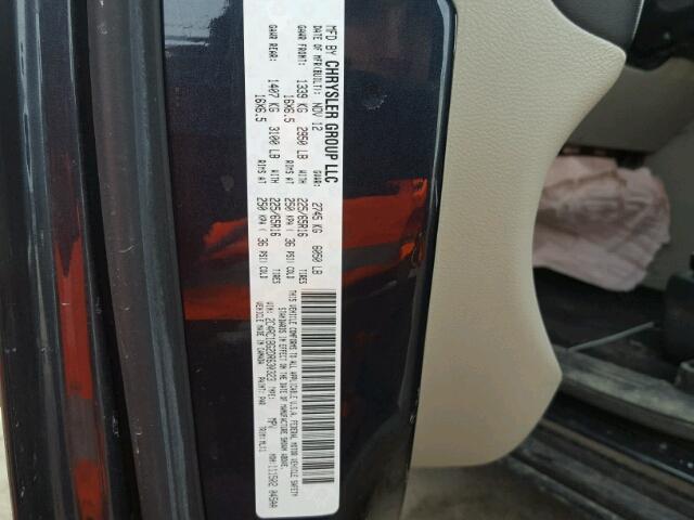 2C4RC1BG2DR630323 - 2013 CHRYSLER TOWN & COU BLUE photo 10