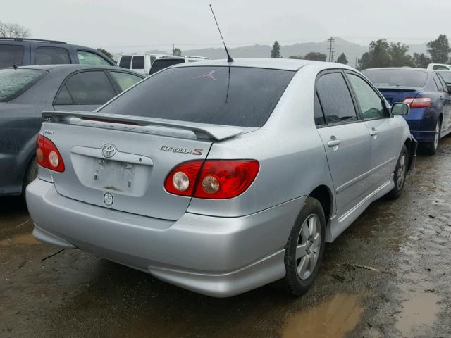 1NXBR32E16Z660859 - 2006 TOYOTA COROLLA CE SILVER photo 4