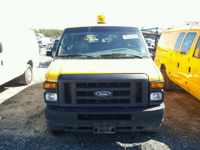 1FTSS34L48DA10169 - 2008 FORD ECONOLINE YELLOW photo 9