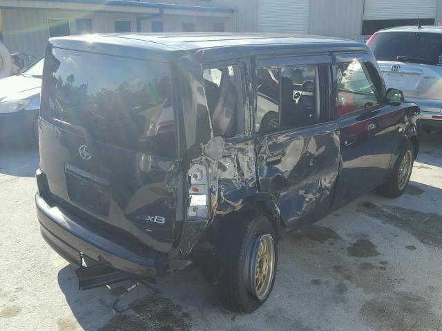 JTLKT334664068549 - 2006 TOYOTA SCION XB BLACK photo 4