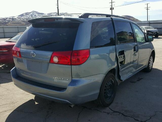 5TDZA23C06S455460 - 2006 TOYOTA SIENNA CE BLUE photo 4