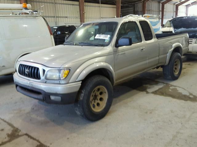 5TESM92N74Z383970 - 2004 TOYOTA TACOMA XTR GRAY photo 2